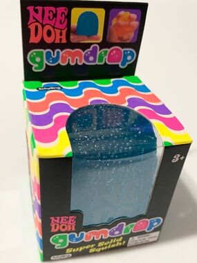 NEEDOH Gumdrop Squish Blue NEW NEE DOH Squishy Toy